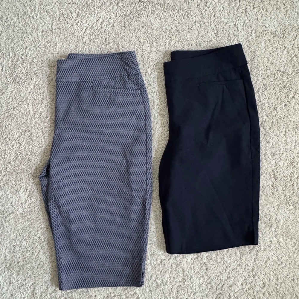 Chico's Bundle of 2 pair of pull on shorts. Chico’s Size 00, US Size 2 Blue
